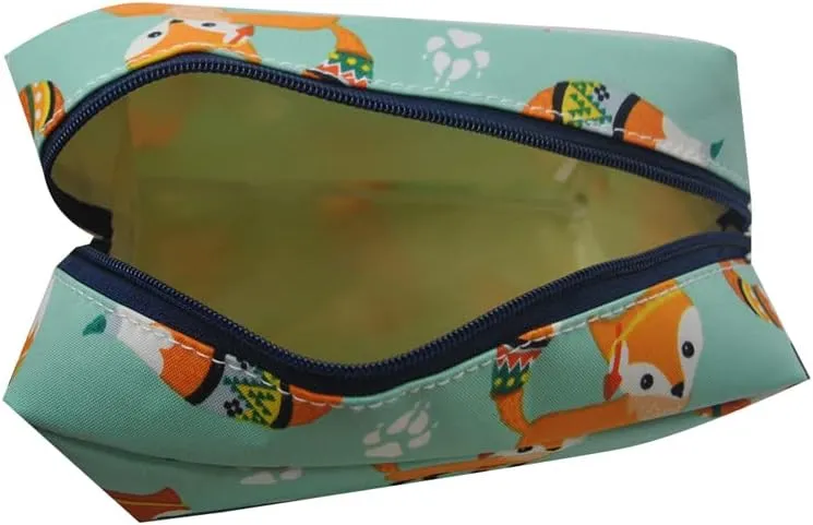 NGIL Large Cosmetic travel Pouch (Fox Life-Navy)