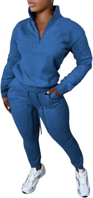 Nimsruc 2 Piece Outfits for Women Casual Pullover Sweatsuits Tracksuits Joggers Pants sets