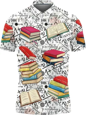 Pi Math Polo Shirts for Men - Science Short Sleeve Regular Fit Polo Shirts for Men Women Series 64