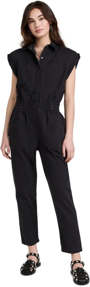 Pistola Denim Women's Rosie Shoulder Padded Jumpsuit