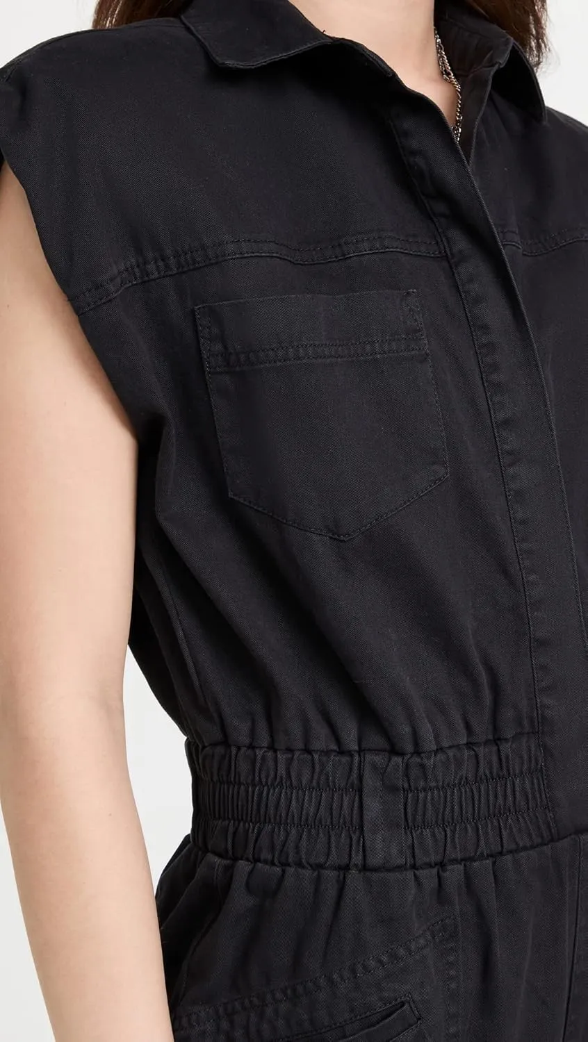 Pistola Denim Women's Rosie Shoulder Padded Jumpsuit