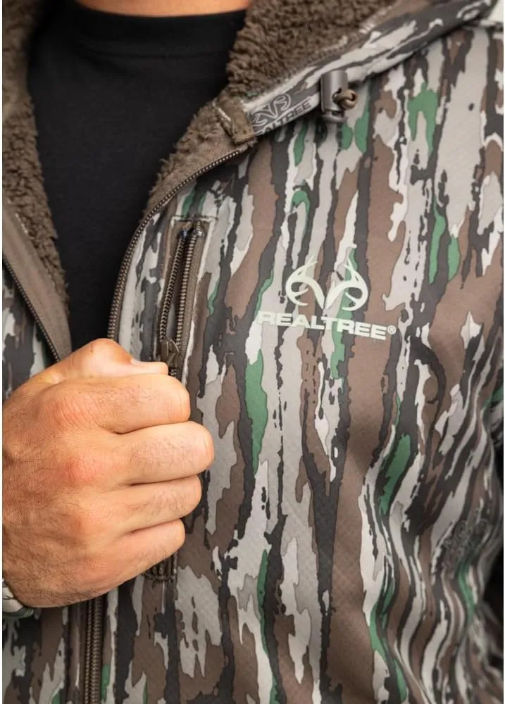 Realtree Men's Camo Midweight Hunting Performance and Sherpa Hoodies Pullover