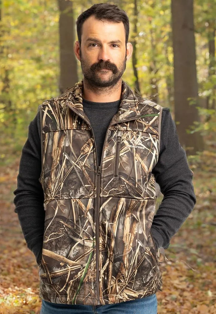 Realtree Men's Camo Midweight Hunting Performance and Sherpa Hoodies Pullover