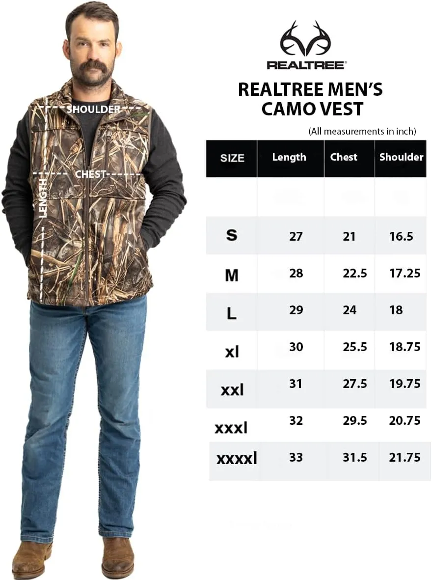 Realtree Men's Camo Midweight Hunting Performance and Sherpa Hoodies Pullover