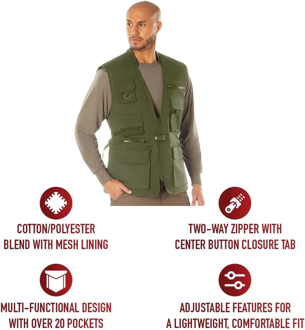Rothco Conceal-Ops Plainclothes Vest - Ultimate Everyday Carry Utility