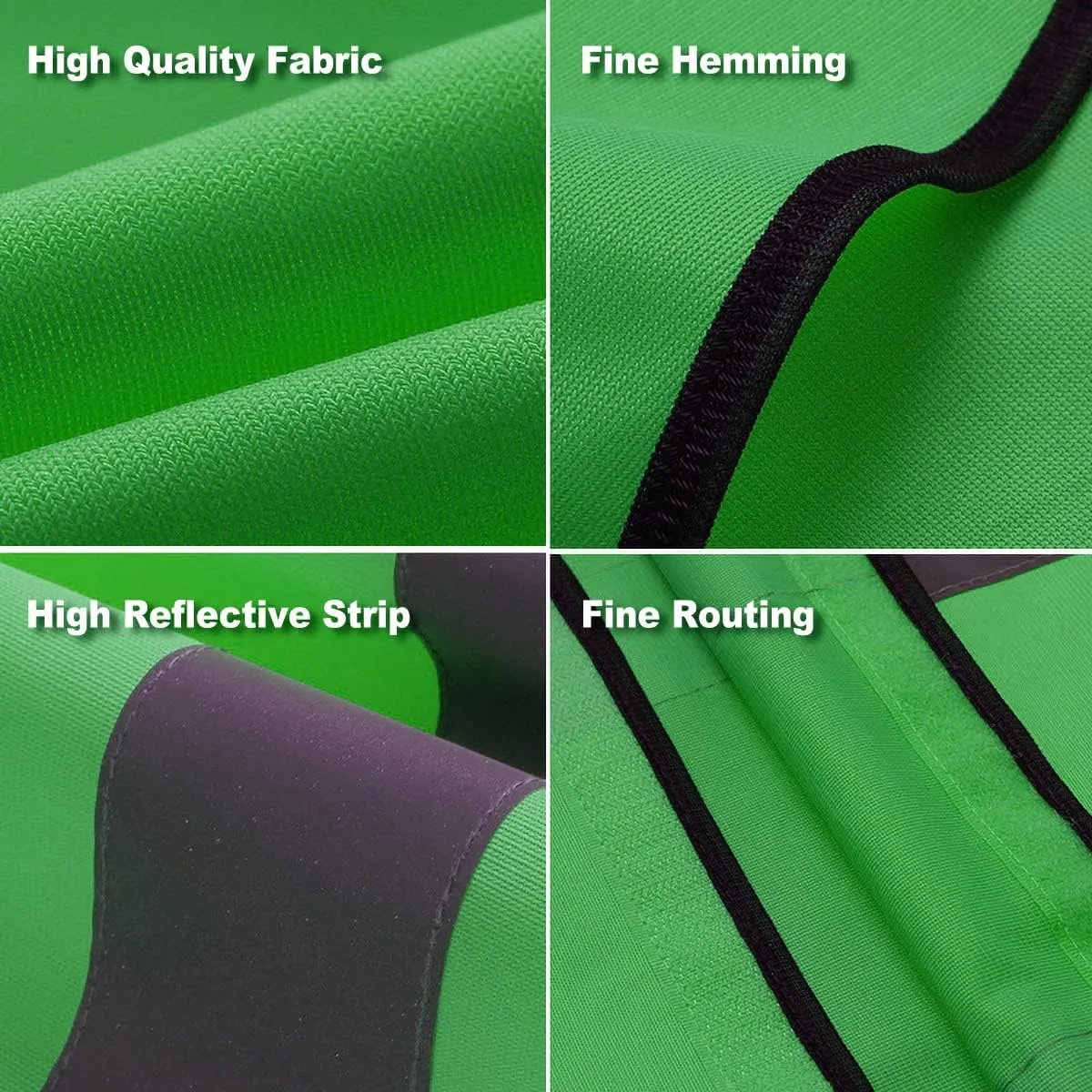 Safety Vest Custom Logo High Visibility Reflective Vest Class 2 Construction Workwear with 5 Pockets