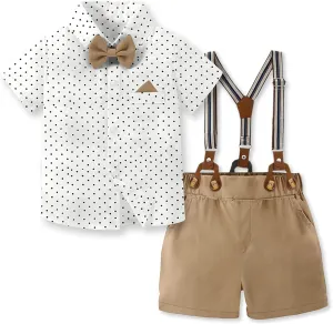 SANGTREE Baby Boys Vest Short Sleeved Gentleman Sets 3 Months - 6 Years