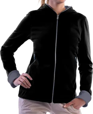SCOTTeVEST Glow Hoodie for Women - 18 Hidden Pockets - Lightweight Zip Up Sweatshirt for Travel & More