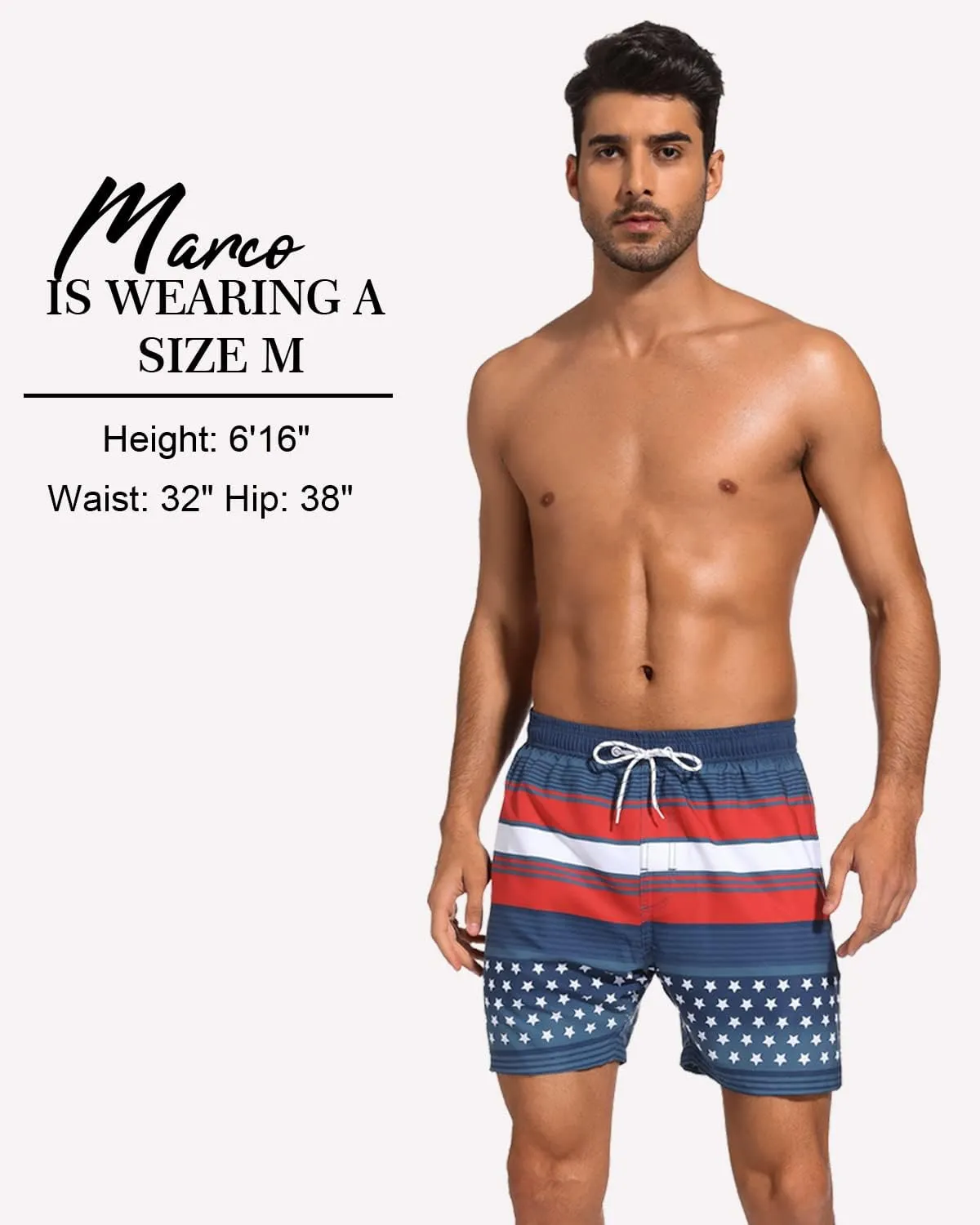 SILKWORLD Mens Swim Trunks with Compression Liner 2 in 1 Quick Dry Bathing Suit Beach Shorts with Zipper Pockets