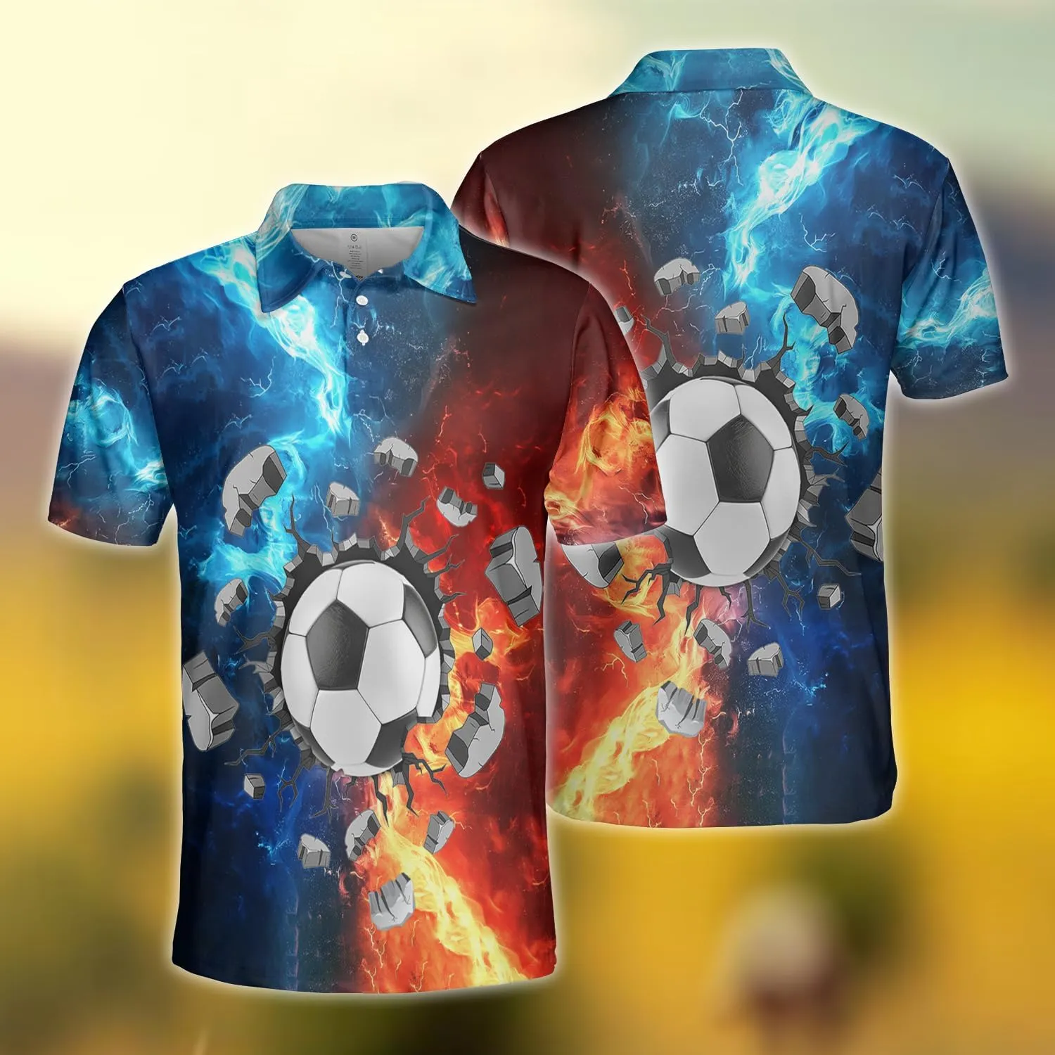 Sports Polo Shirts for Men - Balls Men's Golf Shirts Short Sleeve Slim Fit Casual T-Shirt Stylish Series 05