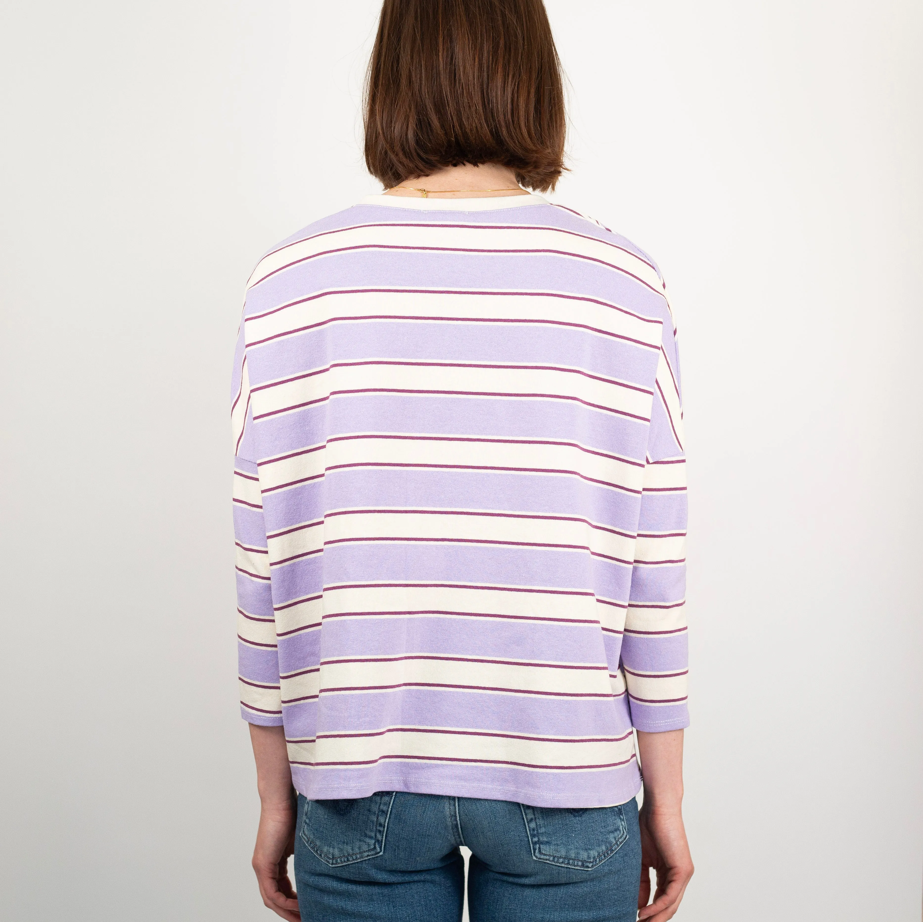 Striped 3/4 Sleeve Top