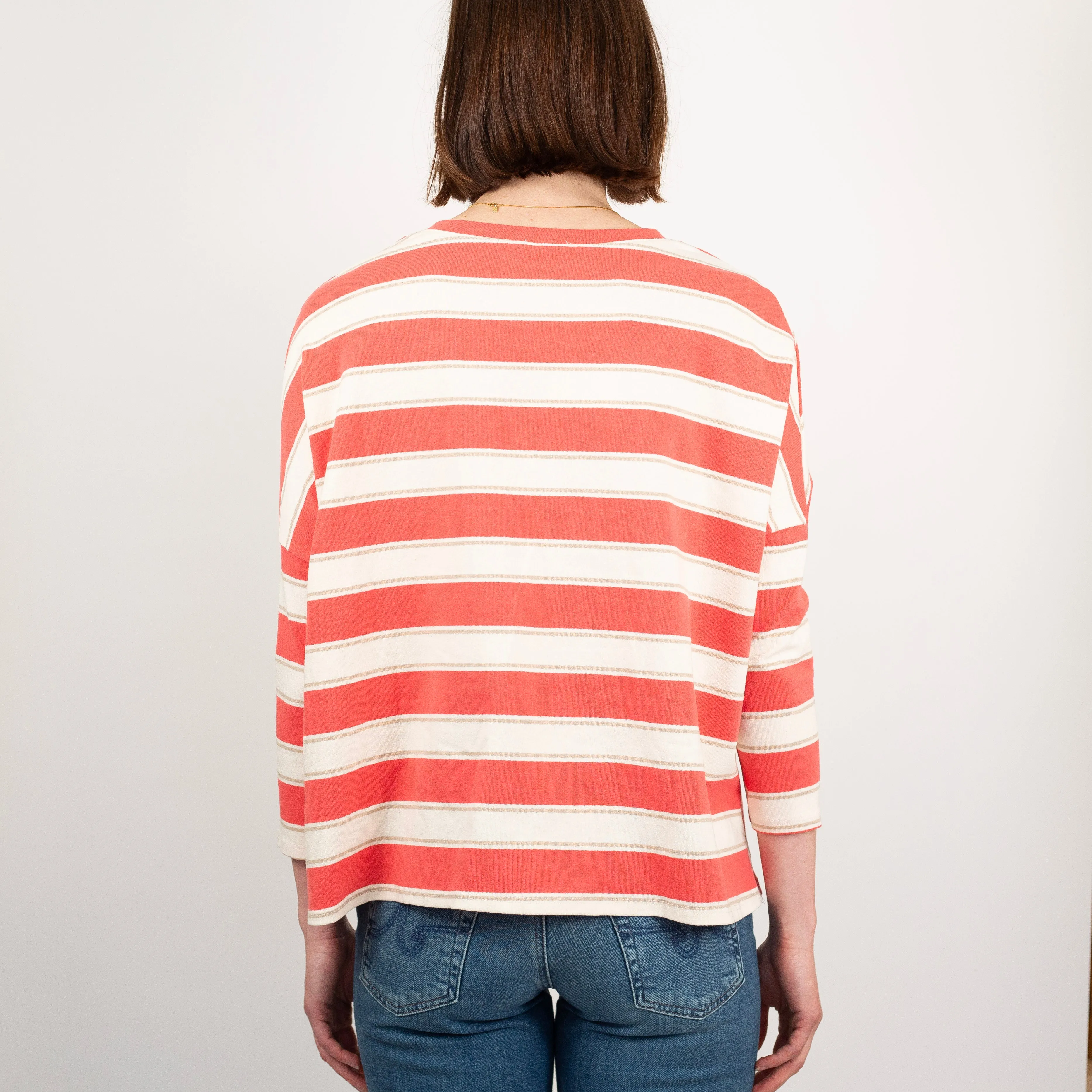 Striped 3/4 Sleeve Top