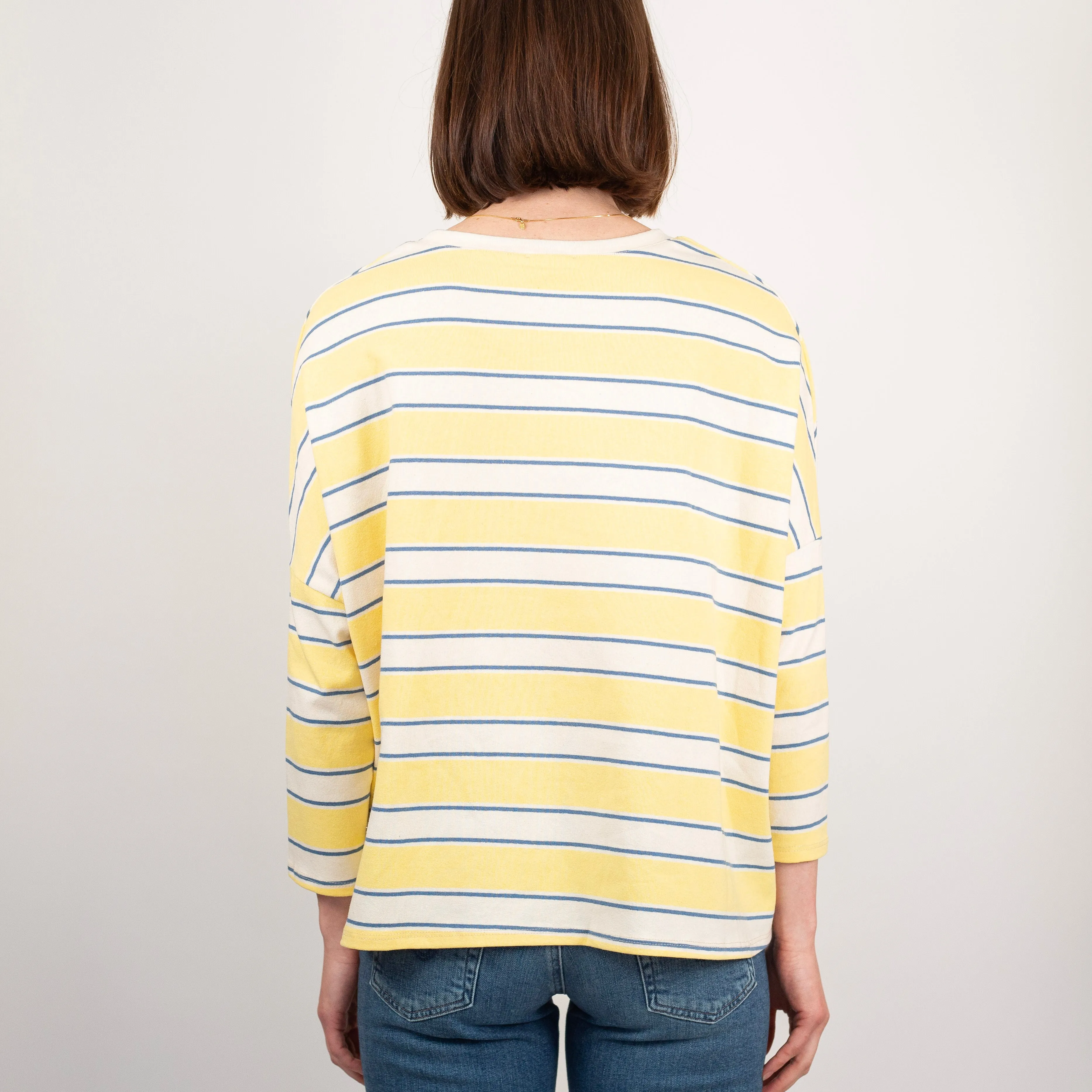 Striped 3/4 Sleeve Top