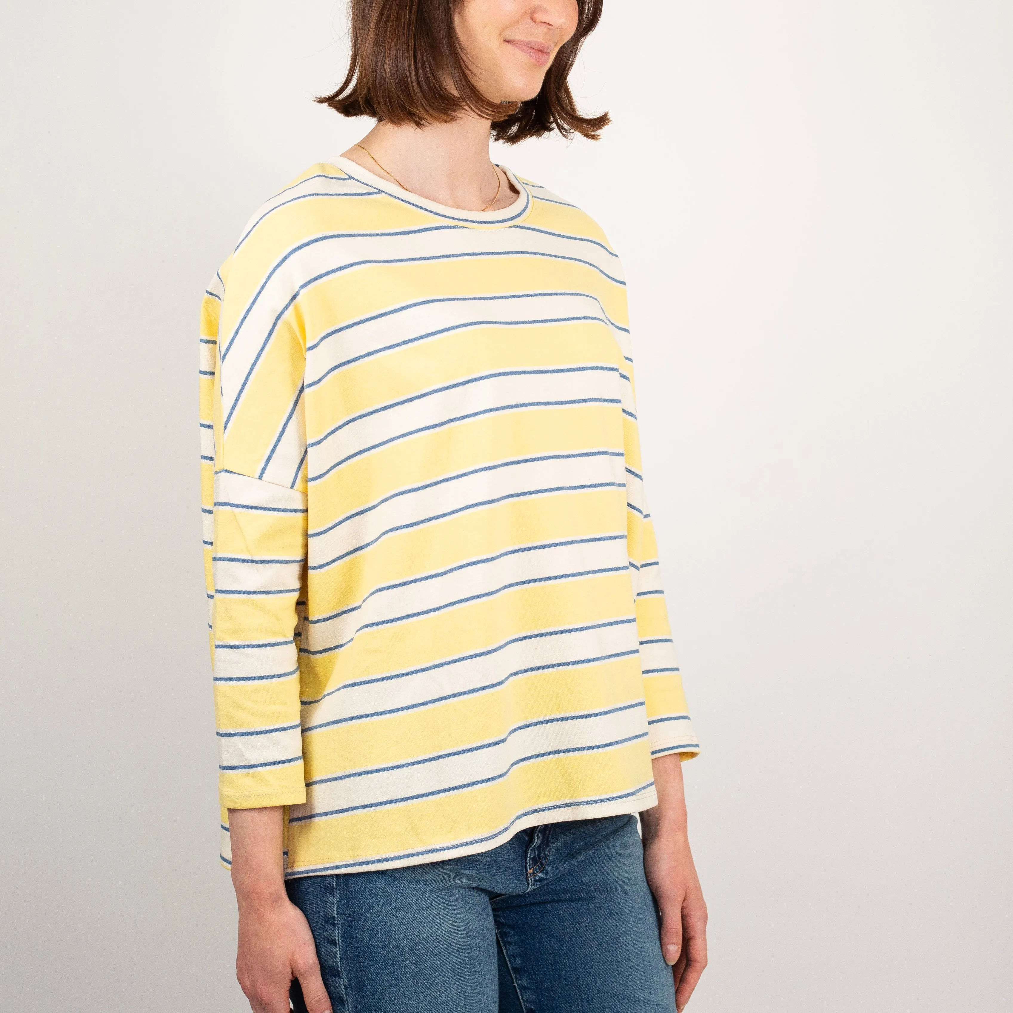 Striped 3/4 Sleeve Top
