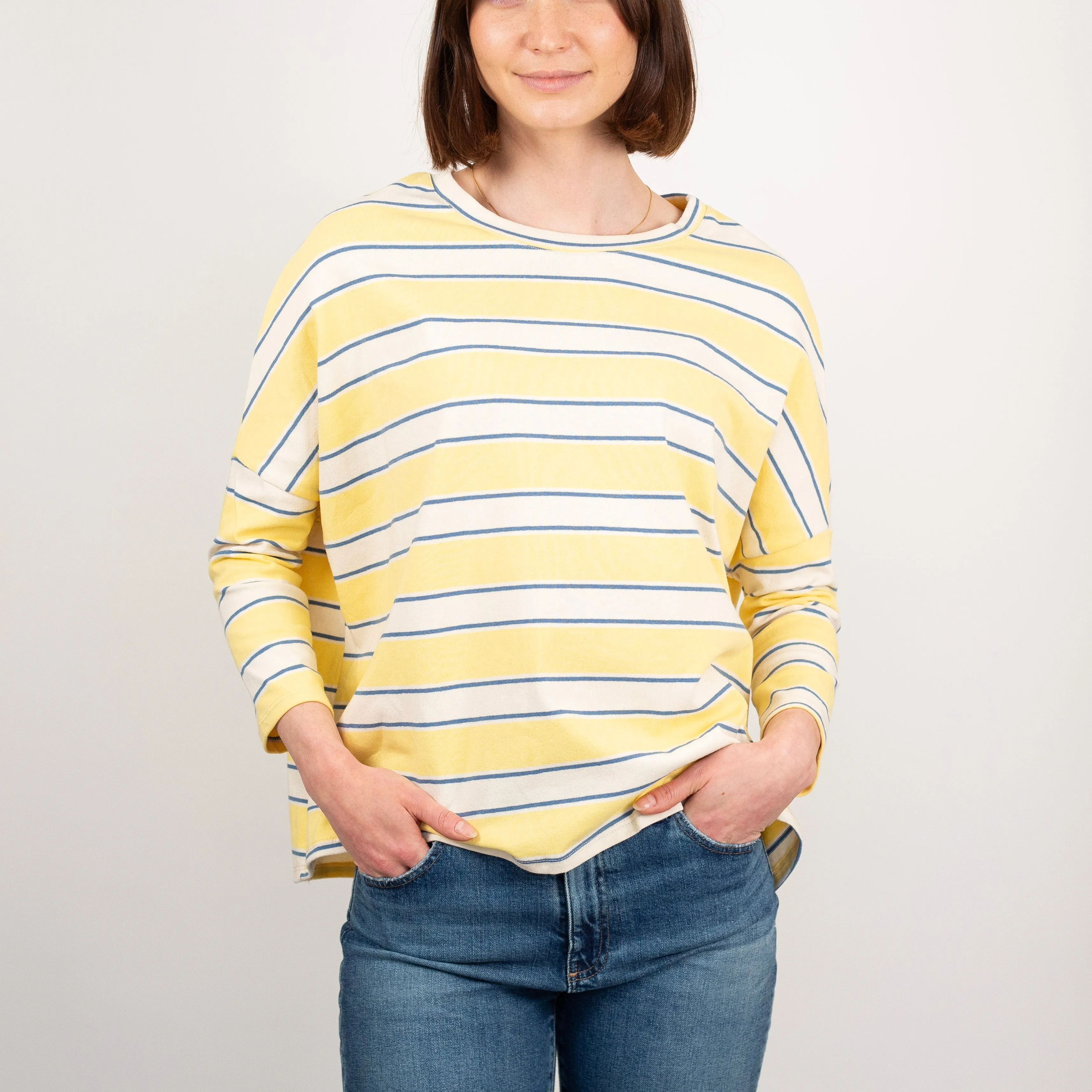 Striped 3/4 Sleeve Top