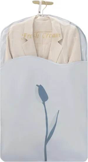 Suit Bags for Closet Storage with Clear Window, Garment Bags for Hanging Clothes Fully Enclosed with Zipper for T-Shirt, Jacket, Suits, Coats(Blue,58x130cm/23x51in)
