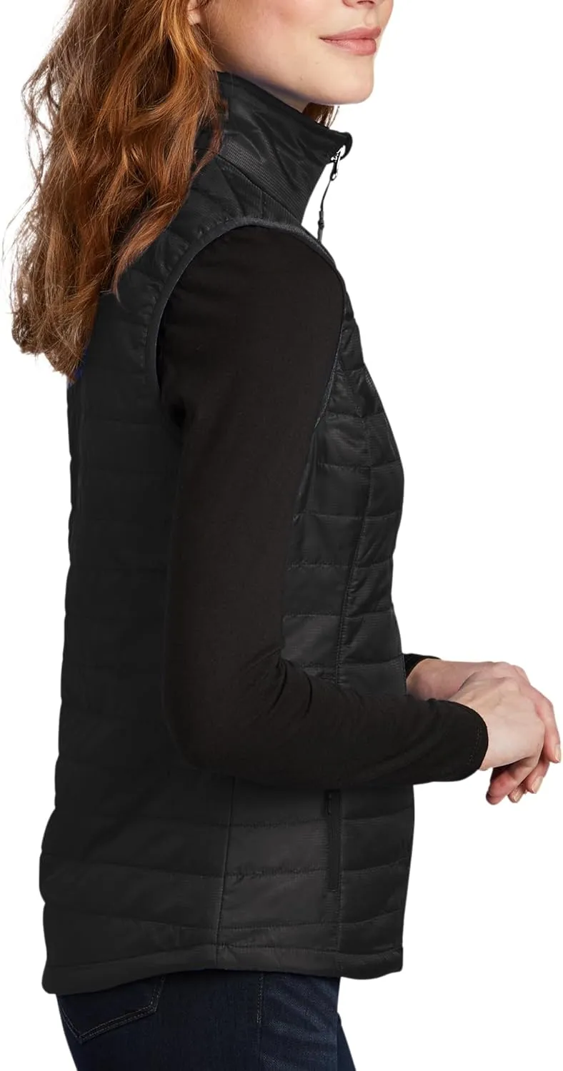 TEEAMORE Custom Embroidered Winter Vest for Women Add Your Text Personalized Embroidery Packable Puffer Sleeveless Puffy Vest