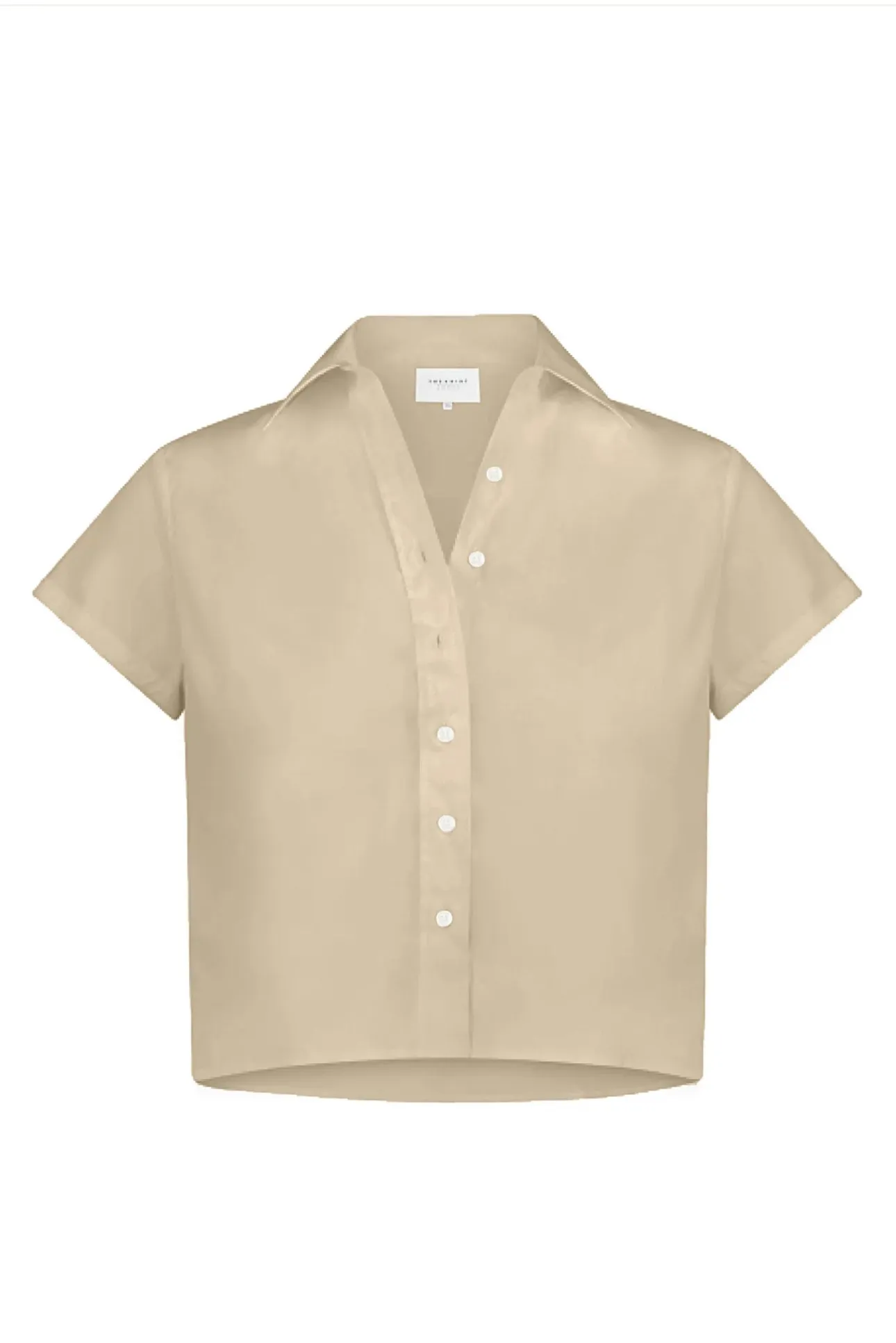 THE BOXY SHORT SLEEVE CROPPED SHIRT
