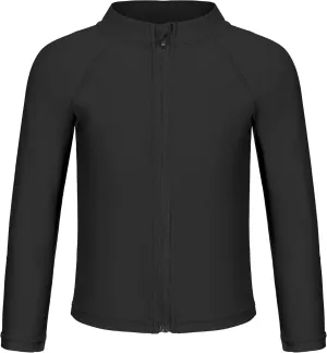 Toddlers Full Zip Up UV Rash Guard SPF Swim Shirts - Baby Boys Girls Long Sleeve Sun Protection Shirts Quick Dry UPF50 
