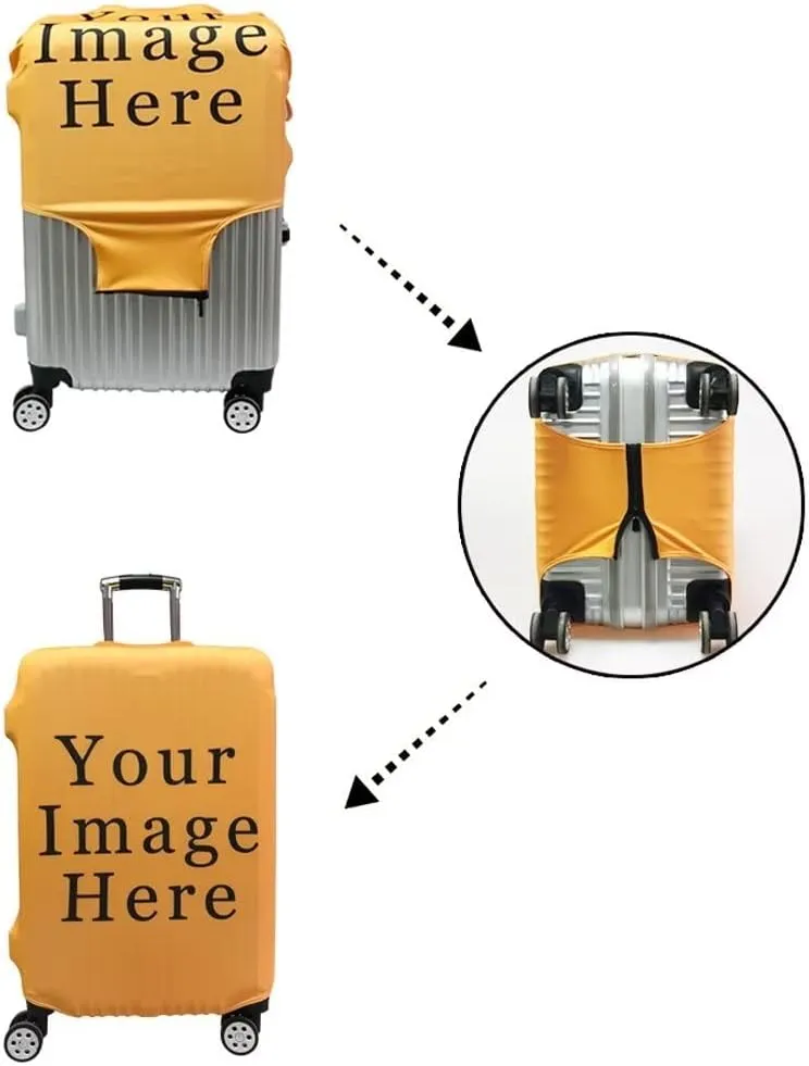 TODIYADDU Jamaica Flag Elastic Luggage Protective Covers for 25 inch Trolley Suitcase Protect Dust Bag Case Child Cartoon Travel Accessories Anti-Scratch Luggage Outerwear, L Size