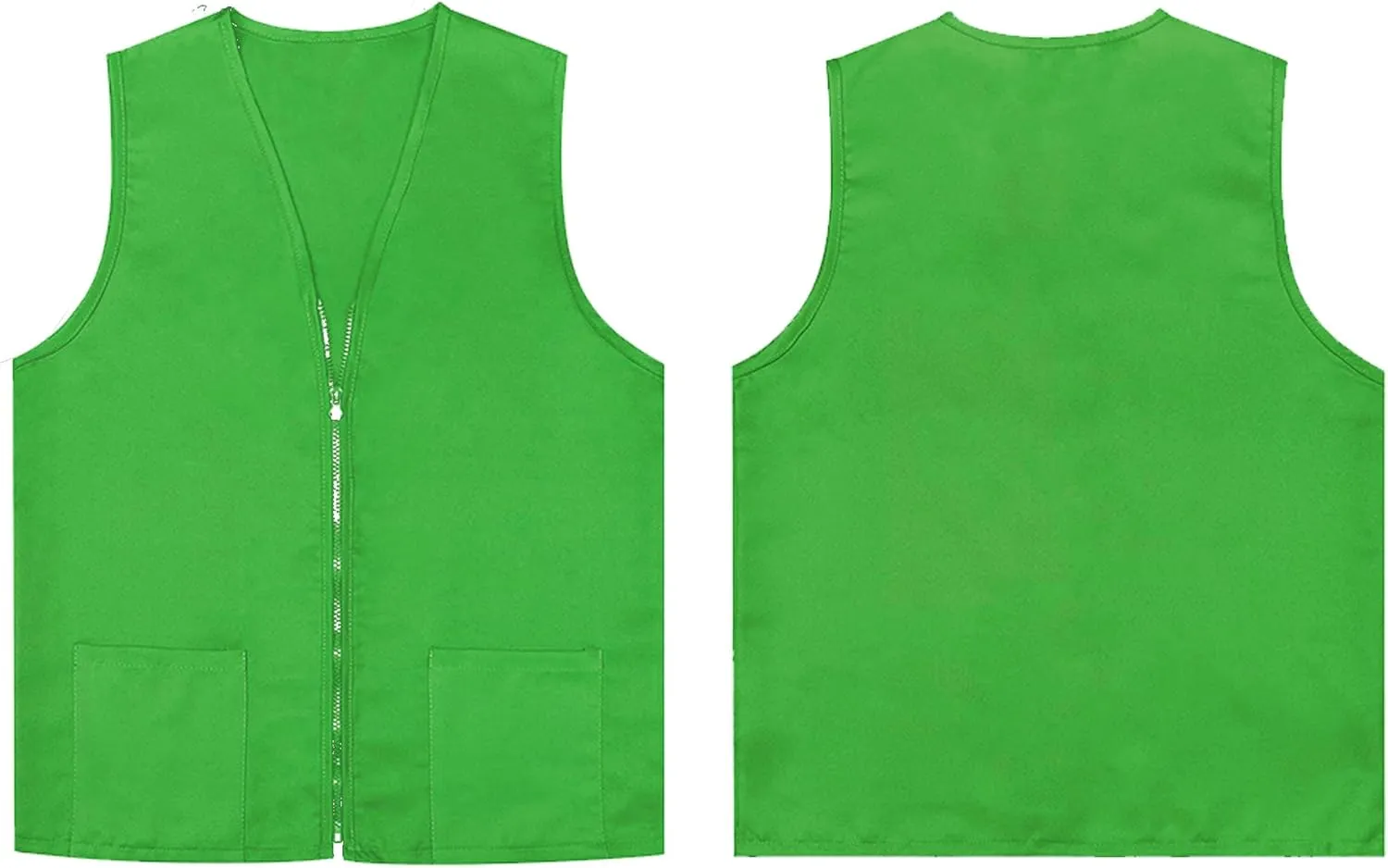 TopTie 5 Pack Volunteer Vest Waiter Bartender Work Uniform, Supermarket Clerk Workwear