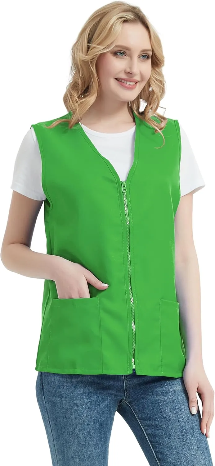 TopTie 5 Pack Volunteer Vest Waiter Bartender Work Uniform, Supermarket Clerk Workwear