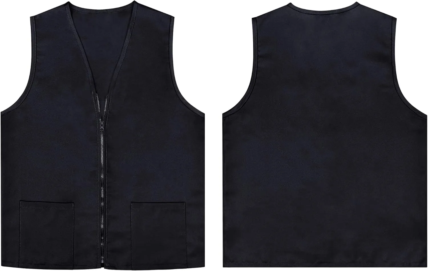 TopTie 5 Pack Volunteer Vest Waiter Bartender Work Uniform, Supermarket Clerk Workwear
