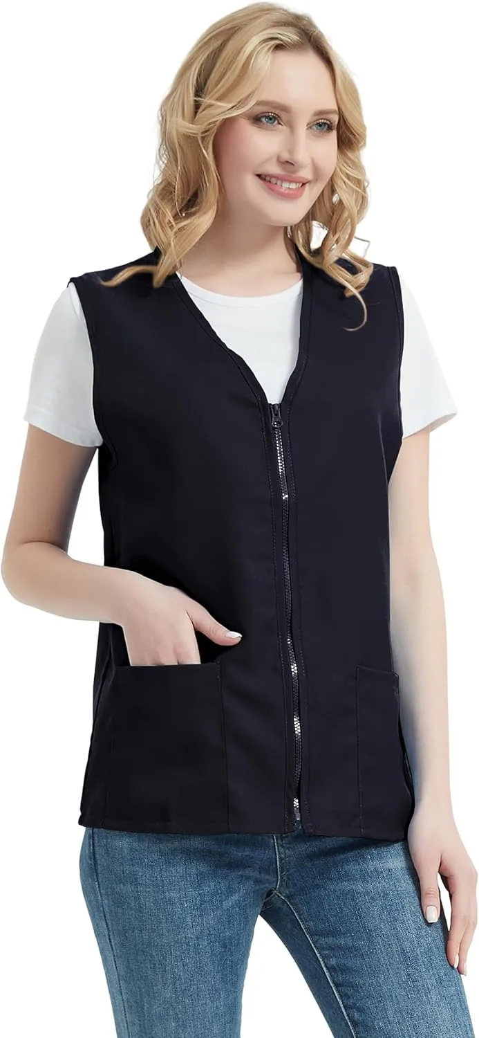 TopTie 5 Pack Volunteer Vest Waiter Bartender Work Uniform, Supermarket Clerk Workwear