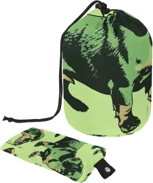 Travel Cosmetic Bags bucket Makeup Bag, Green Dachshund Dog Women Portable Foldable Cases, Multifunctional Toiletry Bucket Bags Round Organizer Storage