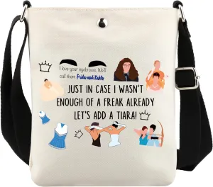 VAMSII Princess Movie Diaries Makeup Bag Movie Lover Gifts Princess Cosmetic Pouch Movie Fan Gifts(DiariesBag1)