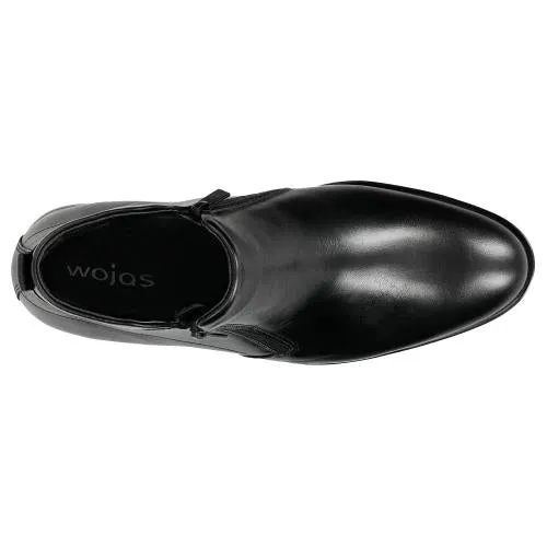 Wojas Black Dress Ankle Boots with Double Zipper | 2001151