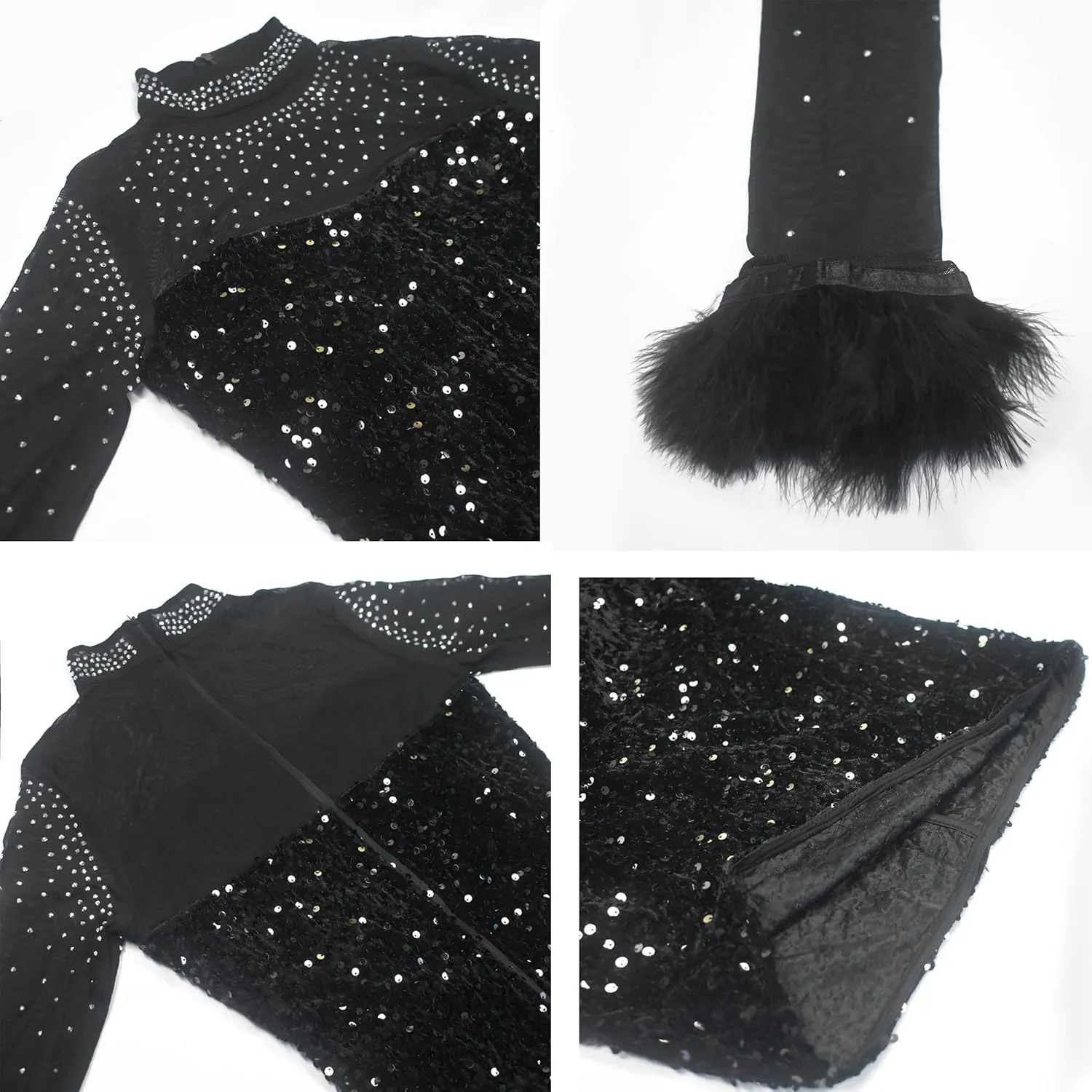 Women Sexy Elegant Sparkly Rhinestone Birthday Cocktail Party Club Night Outfit Prom Dress Evening Dress