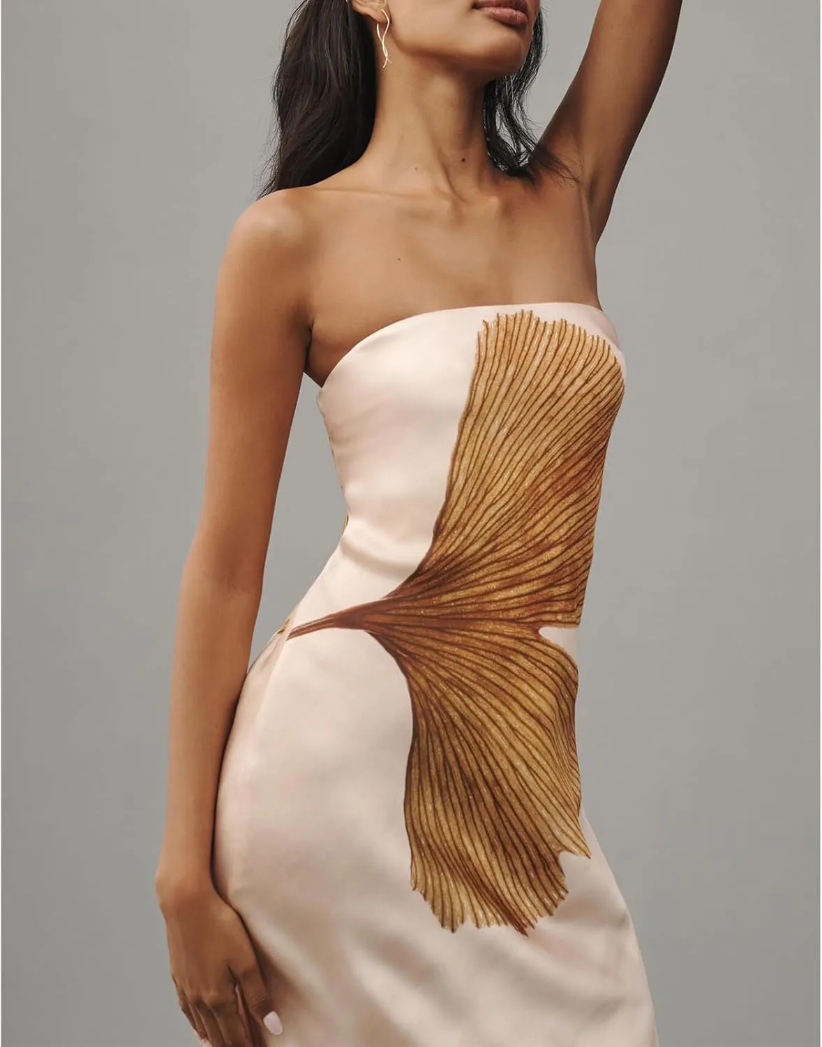 Womens Floral Strapless Dress Y2k Backless Sleeveless Tube Maxi Long Dresses Sexy Mesh Bodycon Summer Beachwear