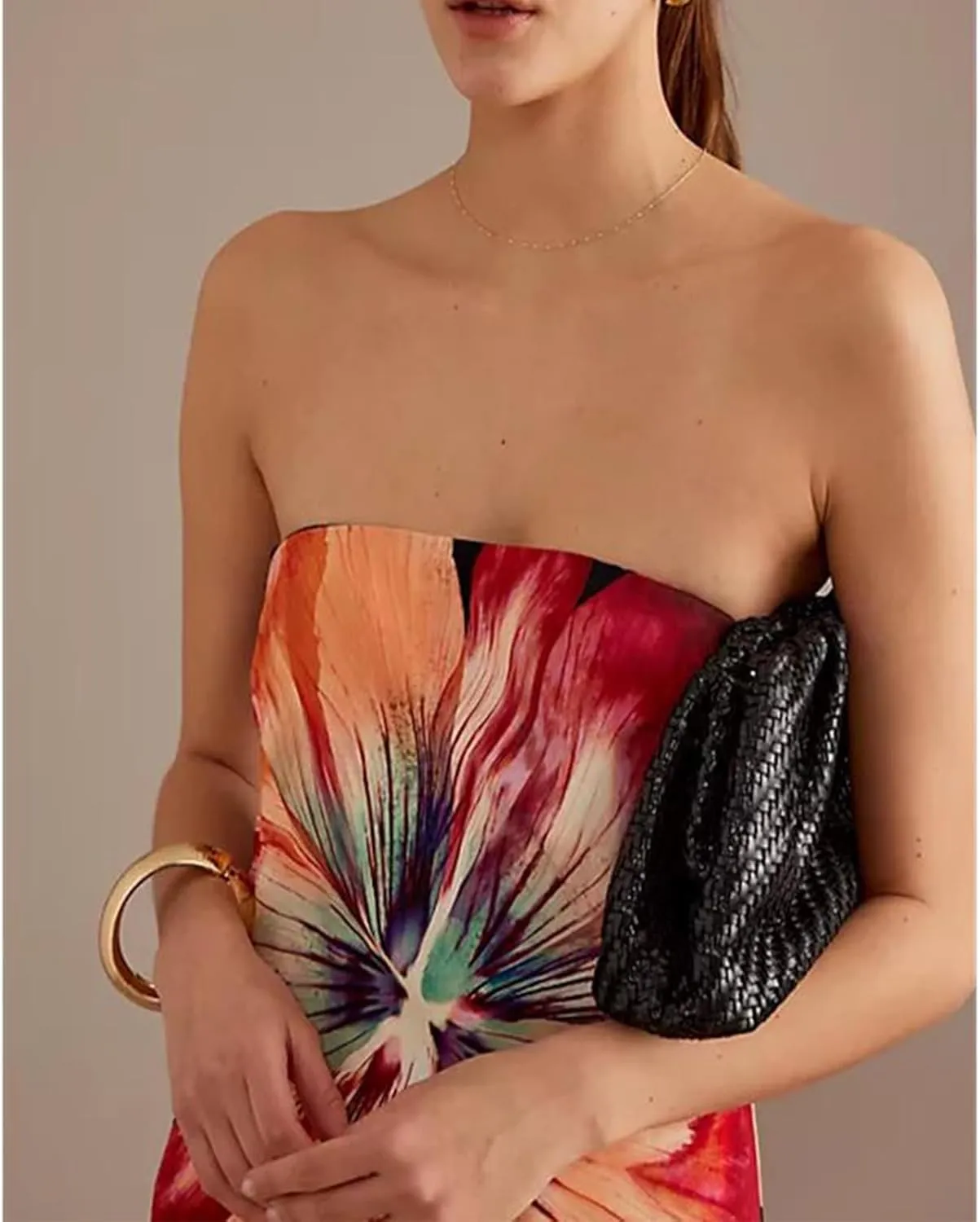 Womens Floral Strapless Dress Y2k Backless Sleeveless Tube Maxi Long Dresses Sexy Mesh Bodycon Summer Beachwear