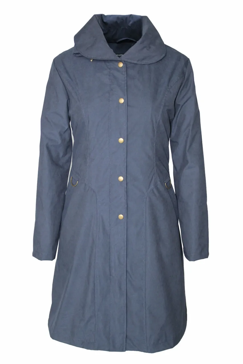 Women's Hidden Hood Long Trench Coat