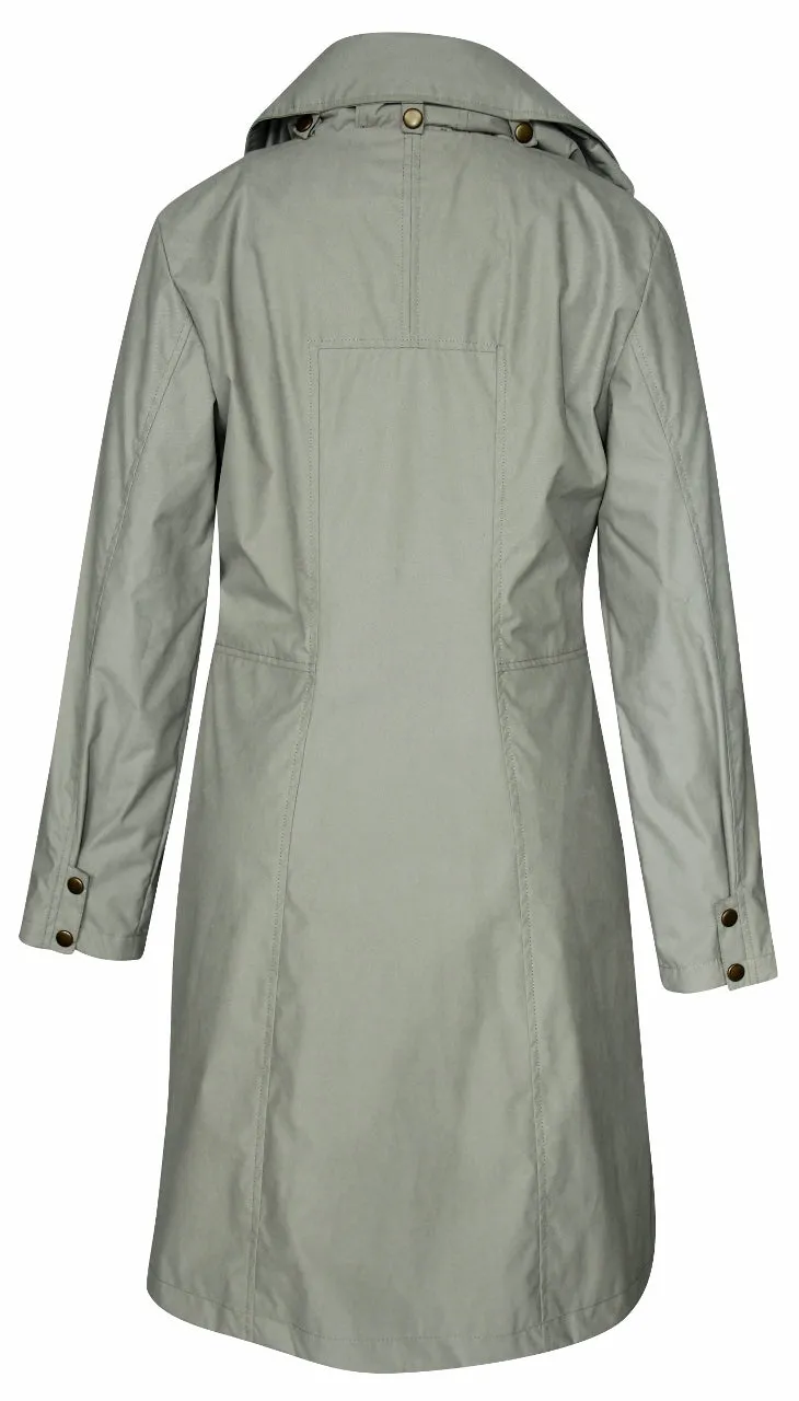 Women's Hidden Hood Long Trench Coat