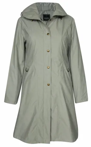 Women's Hidden Hood Long Trench Coat
