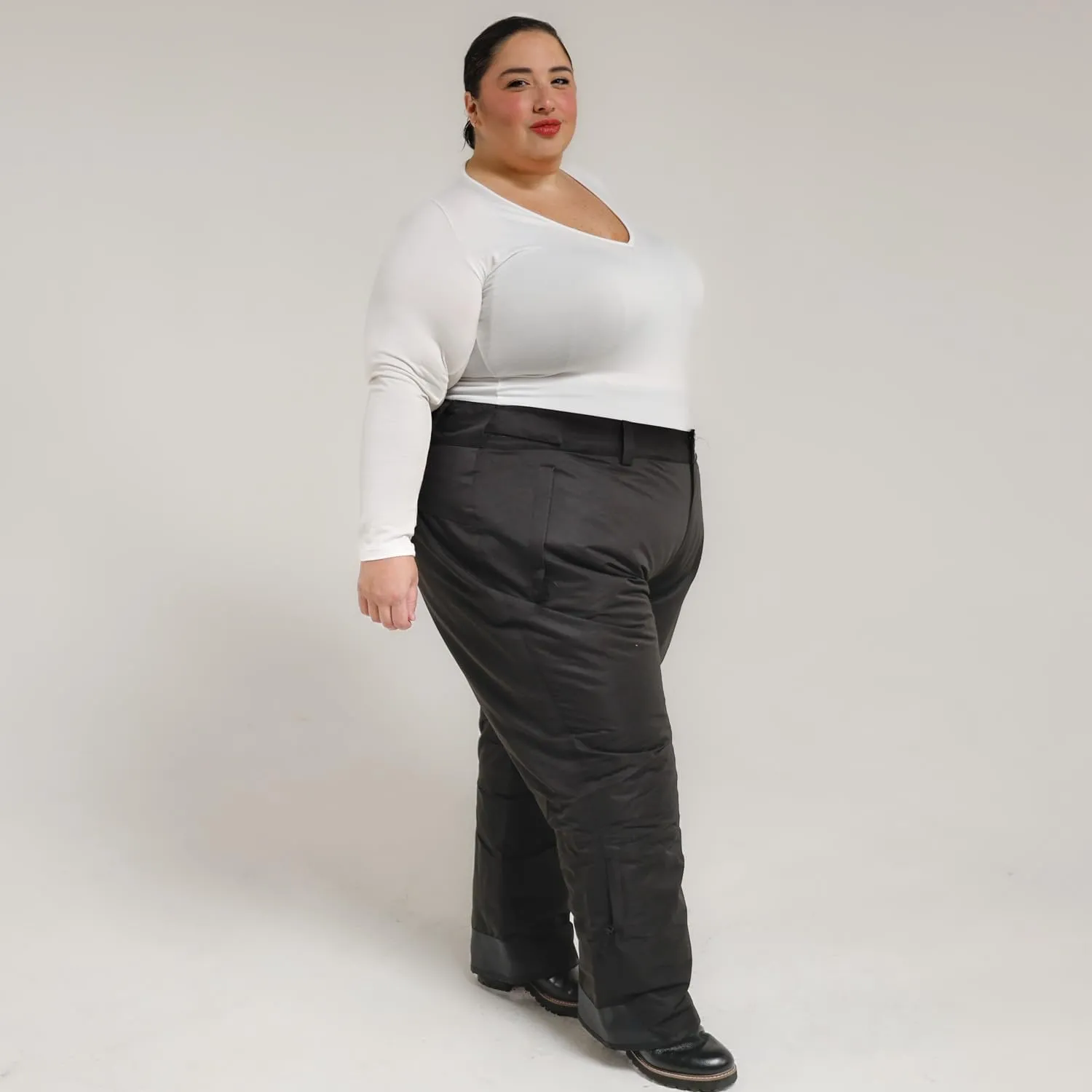 Women's Insulated Plus Size Snow Skiing Pants 1X-6X Short Regular and Tall Waterproof Ski Snowboard