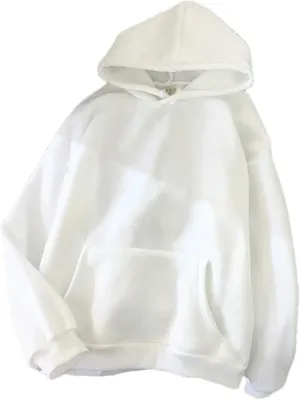 Women's Oversized Hooded Sweatshirt Long Sleeve Casual Solid Color Street Pullover Hoodie
