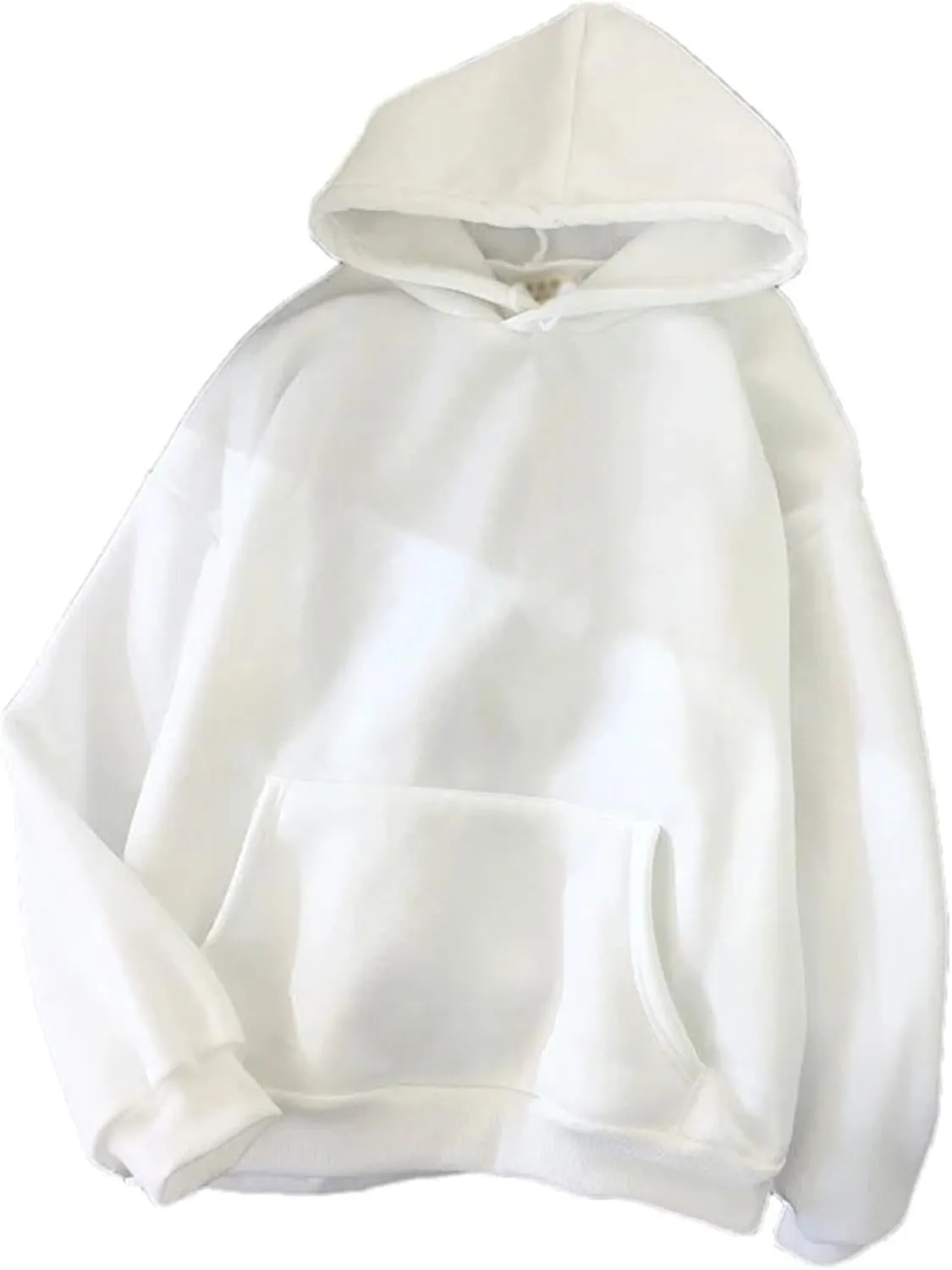 Women's Oversized Hooded Sweatshirt Long Sleeve Casual Solid Color Street Pullover Hoodie