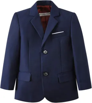 YuanLu Boys Suit Jacket Formal Dress Jacket Slim Fit Sport Coat for Kids