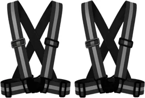 ZOJO Kids Reflective Vest 2pcs | Lightweight, Adjustable | for Running,Cycling