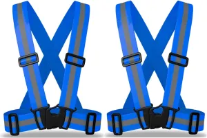 ZOJO Kids Reflective Vest 2pcs | Lightweight, Adjustable | for Running,Cycling