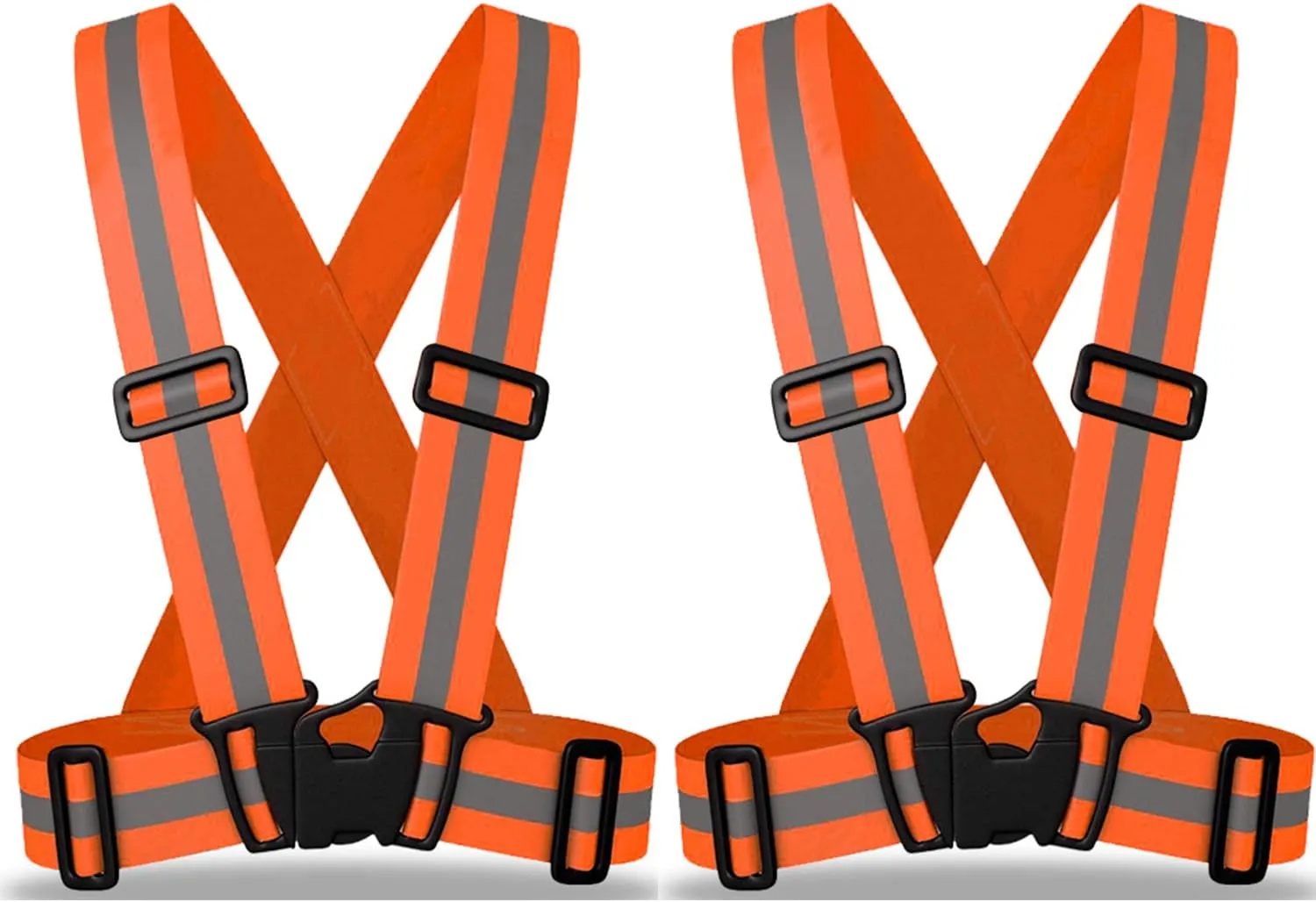 ZOJO Kids Reflective Vest 2pcs | Lightweight, Adjustable | for Running,Cycling
