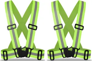 ZOJO Kids Reflective Vest 2pcs | Lightweight, Adjustable | for Running,Cycling