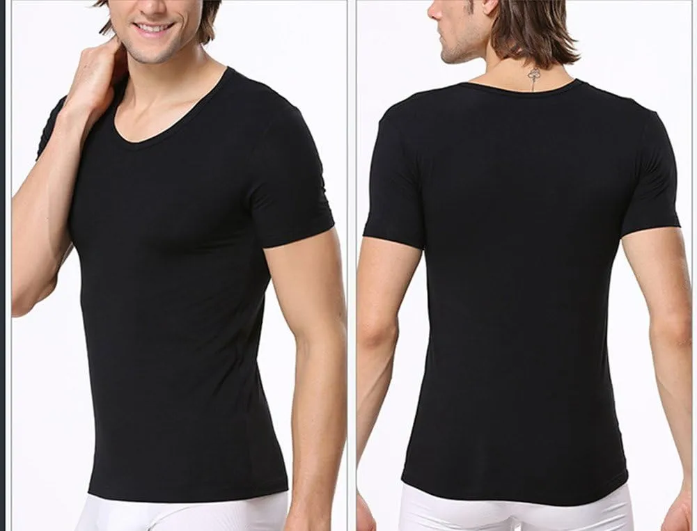 ZUKULIFE Underwear Men's Micro Modal Slim Fit V-Neck T-Shirt