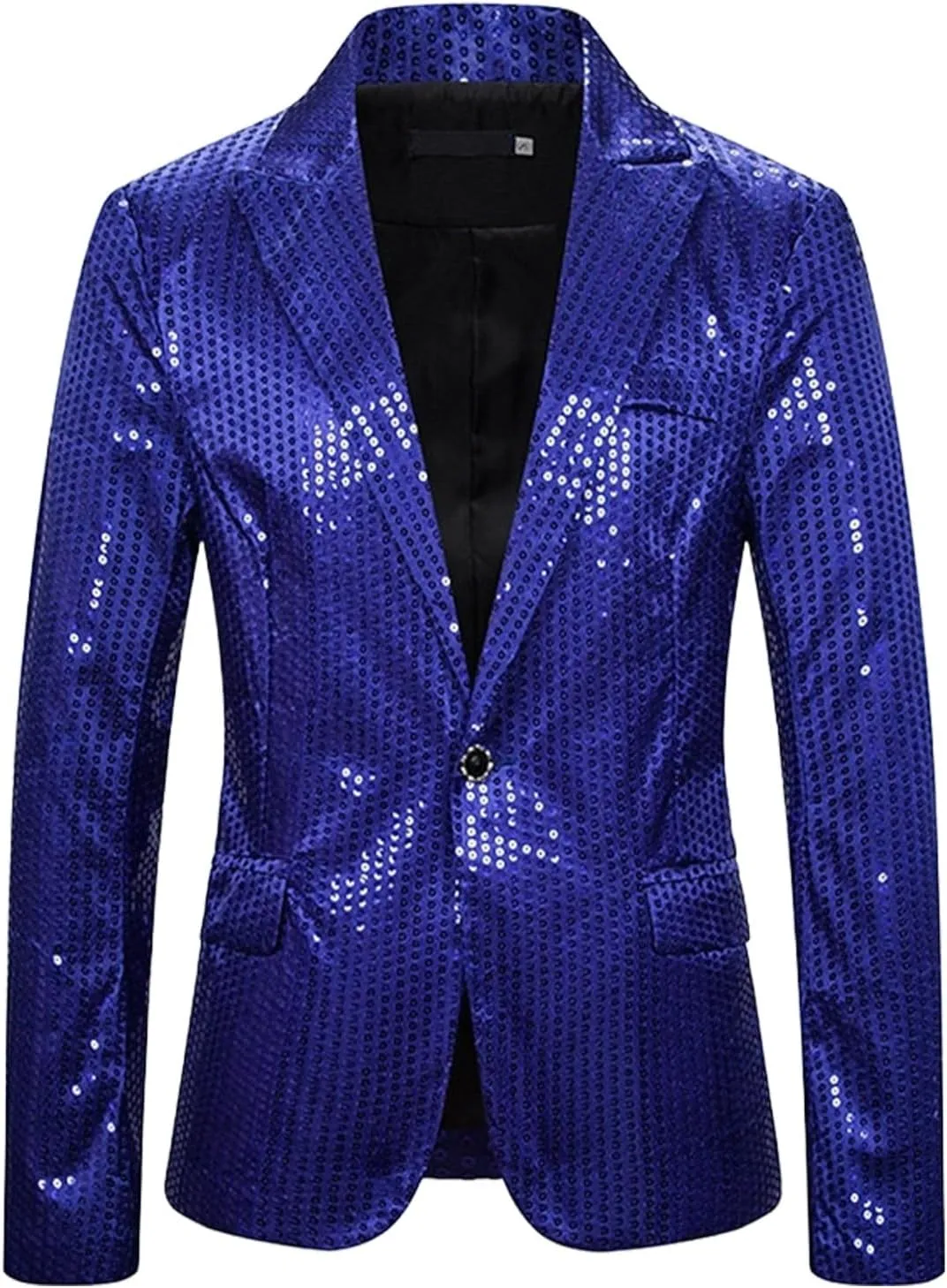 ZYXTIM Sequin Blazer for Men Disco Prom Shiny Jacket Party Prom Wedding Party Tuxedo Slim Fit Fashion Sport Coat with Pockets